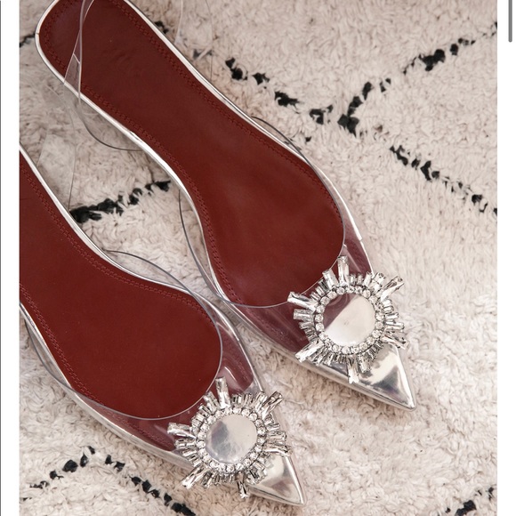 Shoes - AMINA MUADDI Embellished PVC Flats